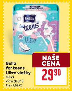 Bella for teens teens Ultra vložky 10 ks  