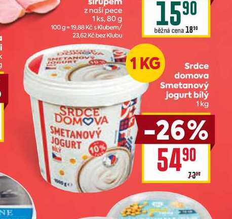 Srdce domova Smetanový jogurt bílý 1kg
