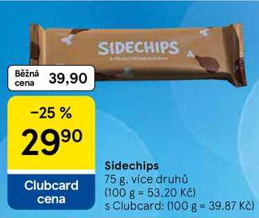 Sidechips, 75 g, více druhů