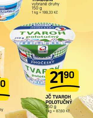 JČ TVAROH POLOTUČNÝ 250 g