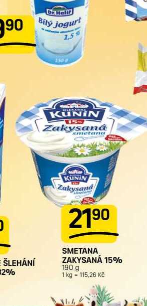 SMETANA ZAKYSANÁ 15% 190 g