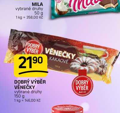 DOBRÝ VÝBĚR VĚNEČKY vybrané druhy 150 g