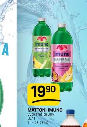MATTONI IMUNO vybrané druhy 0,7l