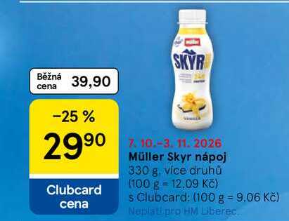 Müller Skyr nápoj, 330 g