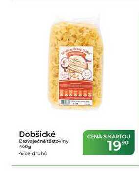 Dobšické Bezvaječné těstoviny 400g