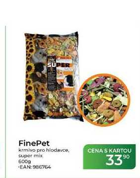 FinePet krmivo pro hlodavce, super mix 600g