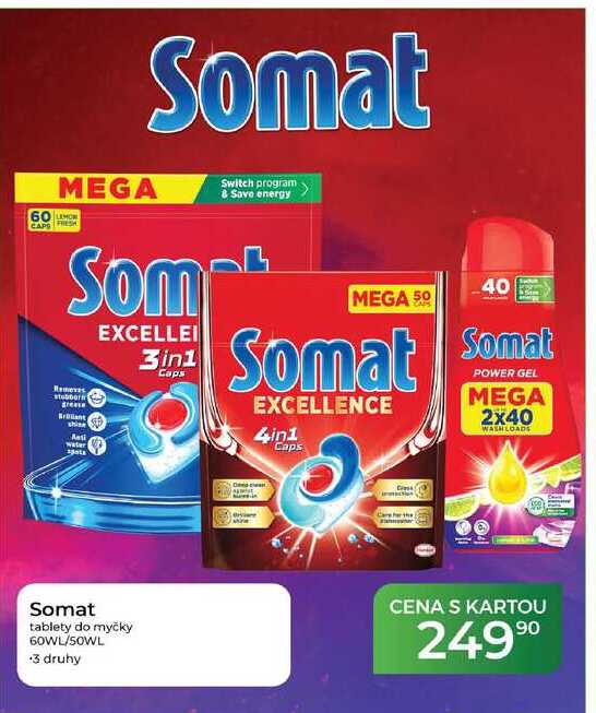 Somat tablety do myčky 60WL/SOWL