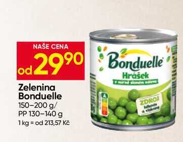 Bonduelle Zelenina 150-200 g/ PP 130-140 g
