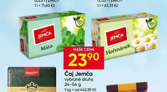 Jemča vybrané druhy 24-54 g