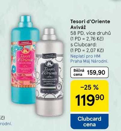 Tesori d'Oriente Aviváž, 58 PD, více druhů