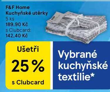 F&F Home Kuchyňské utěrky, 5 ks 
