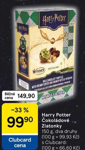 Harry Potter Čokoládové Zlatonky, 150 g