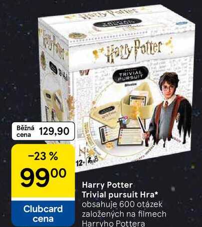 Harry Potter Trivial pursuit Hra, obsahuje 600 otázek založených na filmech Harryho Pottera