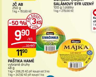 PAŠTIKA HAMÉ vybrané druhy 48 g