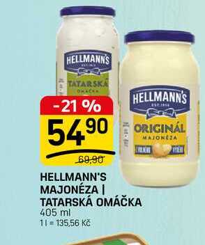 HELLMANN'S MAJONÉZA | TATARSKÁ OMÁČKA 405 ml