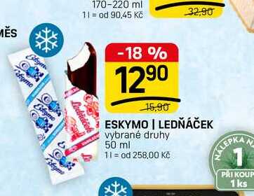 ESKYMO | LEDŇÁČEK vybrané druhy 50 ml