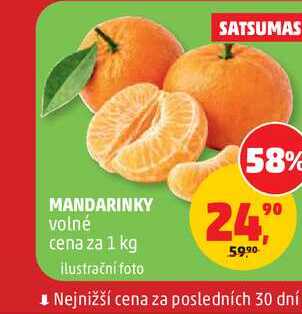 SATSUMAS MANDARINKY 1 kg