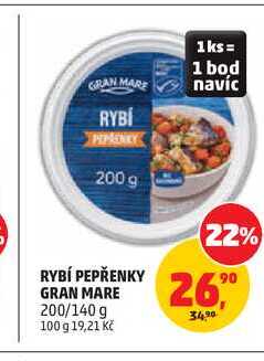 GRAN MARE RYBÍ PEPŘENKY 200/140 g 