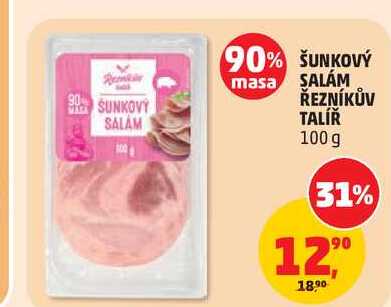 ŘEZNÍKŮV TALÍŘ ŠUNKOVÝ SALÁM 100 g