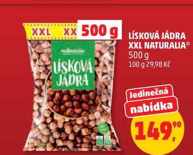 NATURALIA LÍSKOVÁ JÁDRA 500 g