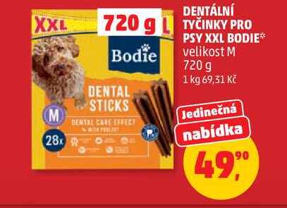 BODIE DENTÁLNÍ TYČINKY 720 g