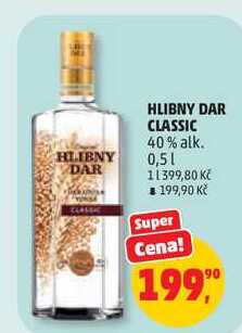 HLIBNY DAR CLASSIC 40% alk. 0,5l