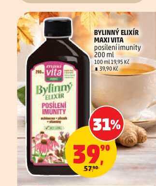 MAXI VITA BYLINNÝ ELIXÍR posílení imunity 200 ml
