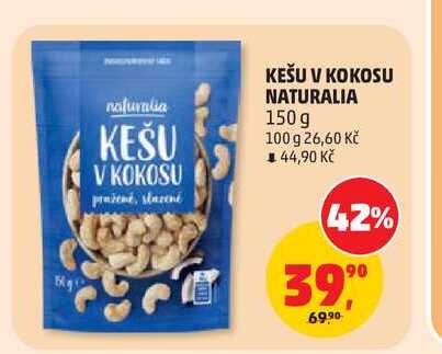 NATURALIA KEŠU V KOKOSU 150g 