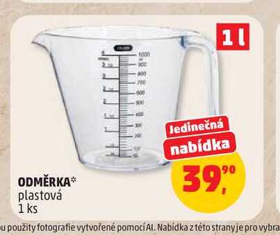 ODMĚRKA plastová 1 ks