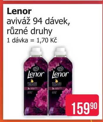 Lenor aviváž 94 dávek, různé druhy