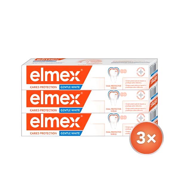 Elmex Zubní pasta Caries Protection Gentle White Tripack 3x75 ml