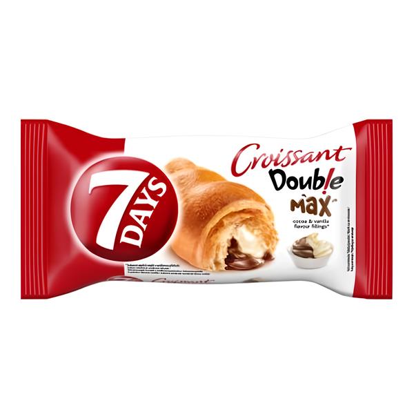 7 Days Croissant Double s náplní s kakaem a s náplní s vanilkovou příchutí
