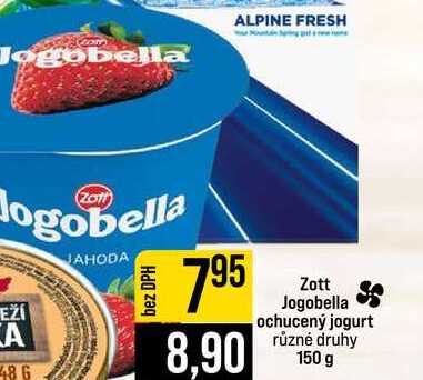 Zott Jogobella ochucený jogurt různé druhy 150 g