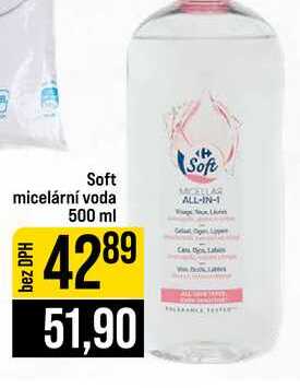 Soft micelární voda 500 ml