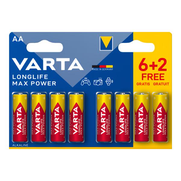 Varta Longlife Max Power 6+2 AA