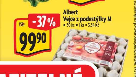   Albert Vejce z podestýlky M  30 ks 