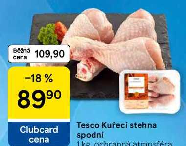 Tesco Kuřecí stehna spodní, 1 kg