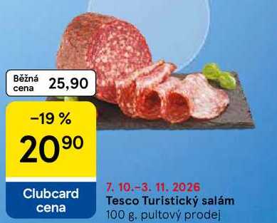Tesco Turistický salám, 100 g