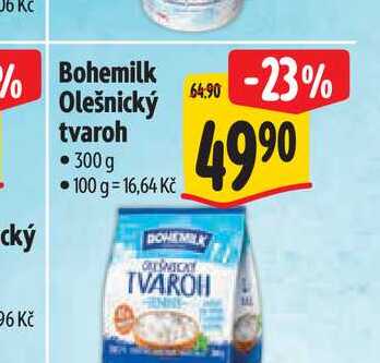 Bohemilk Olešnický tvaroh 300 g