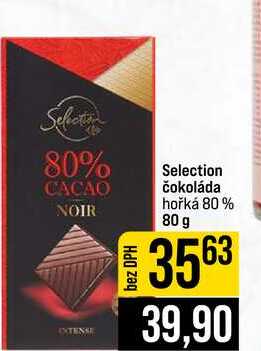 Selection čokoláda hořká 80% 80 g 