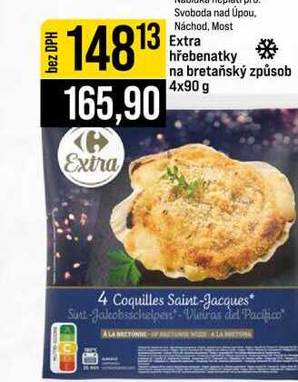 Extra hřebenatky na bretaňský způsob 4x90 g 