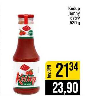 Kečup jemný ostrý 520 g 