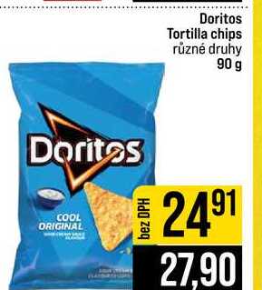 Doritos Tortilla chips různé druhy 90 g