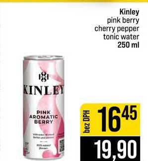 Kinley pink berry cherry pepper tonic water 250 ml