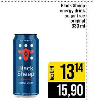 Black Sheep energy drink sugar free original 330 ml 