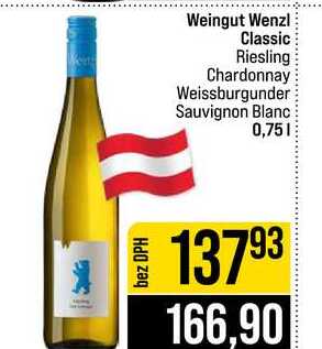 Weingut Wenzl Classic Riesling Chardonnay Weissburgunder Sauvignon Blanc 0,75l