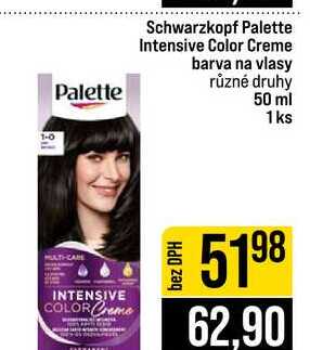 Schwarzkopf Palette Intensive Color Creme Palette barva na vlasy různé druhy 50 ml 1ks