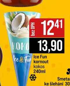 Ice Fun kornout kokos 240ml
