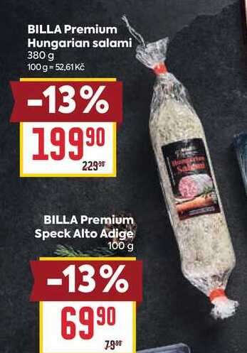 BILLA Premium Hungarian salami 380 g