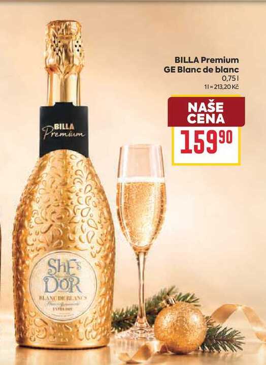 BILLA Premium GE Blanc de blanc 0,75l